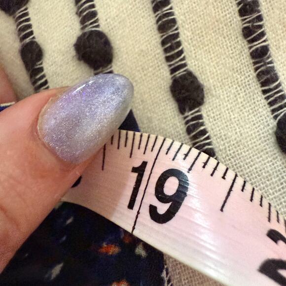 A.L.C. Blue and Black Printed Silk Button front Drop Hem Swing Dress Extra Small - Picture 8 of 10